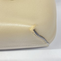 Fendi handbag by the way leather beige ladies