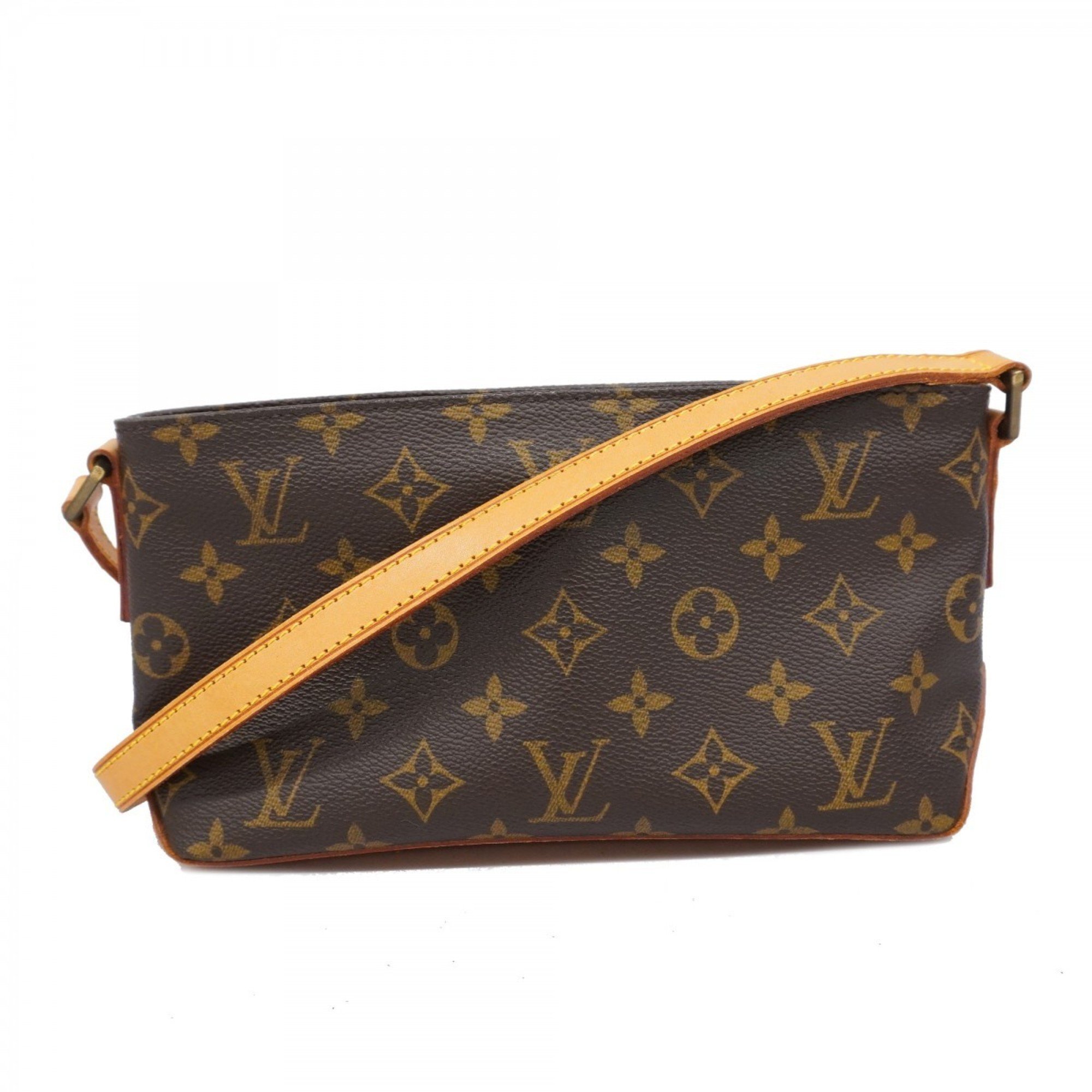 Louis Vuitton Shoulder Bag Monogram Trotter M51240 Brown Ladies