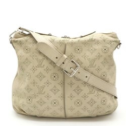 LOUIS VUITTON Mahina Selene PM Shoulder Bag Blanc Beige Short Missing M94275