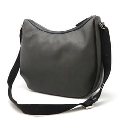 BVLGARI Bulgari Weekend Shoulder Bag PVC Leather Dark Gray Black 32428