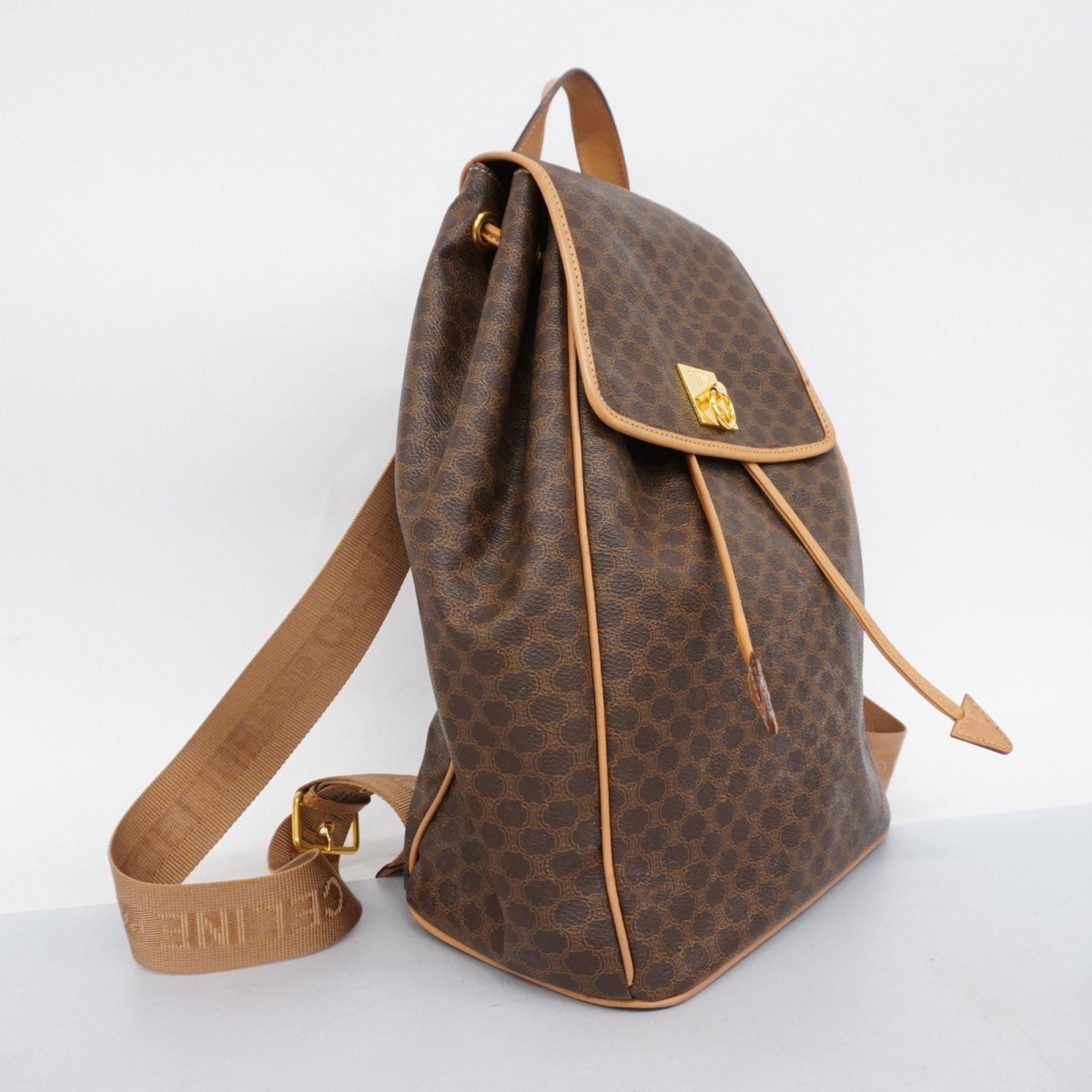 Celine Backpack/Daypack Macadam Brown Women's