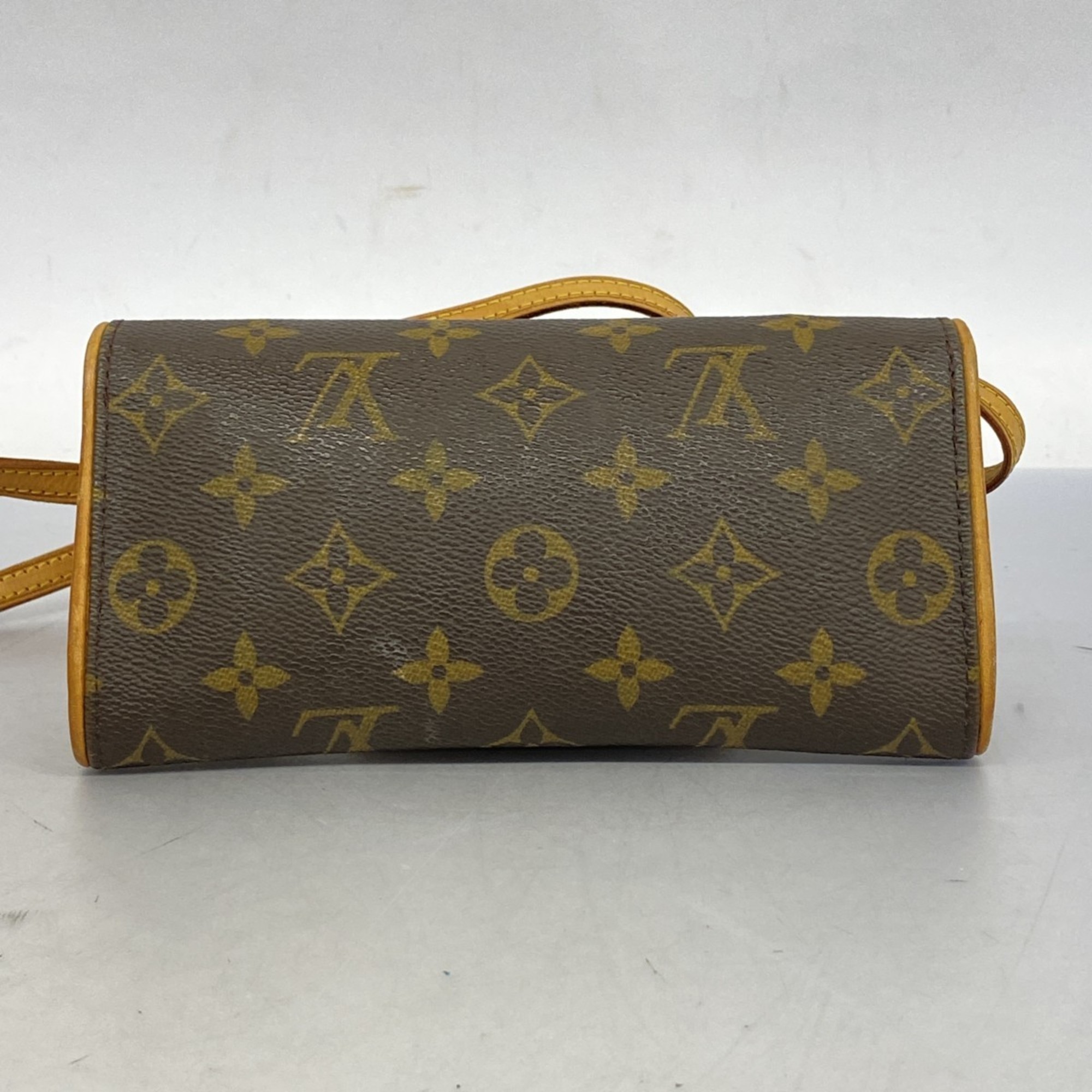 Louis Vuitton Shoulder Bag Monogram Pochette Twin PM M51854 Brown Women's