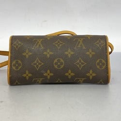 Louis Vuitton Shoulder Bag Monogram Pochette Twin PM M51854 Brown Women's