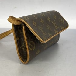 Louis Vuitton Shoulder Bag Monogram Pochette Twin PM M51854 Brown Women's