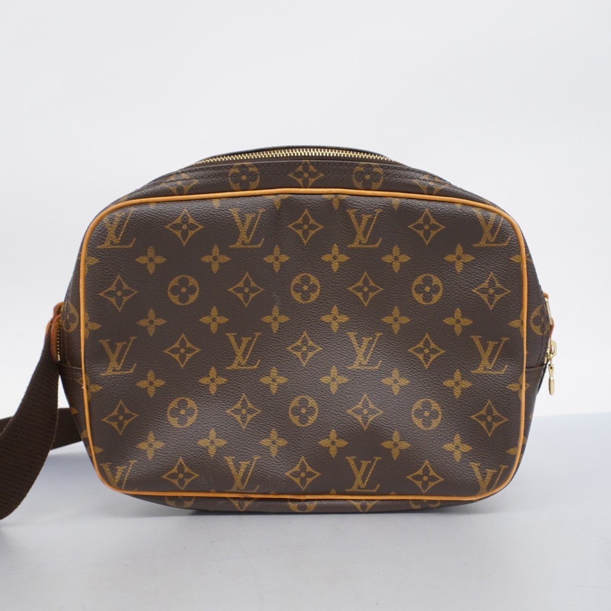 Louis Vuitton Shoulder Bag Monogram Reporter PM M45254 Brown Ladies