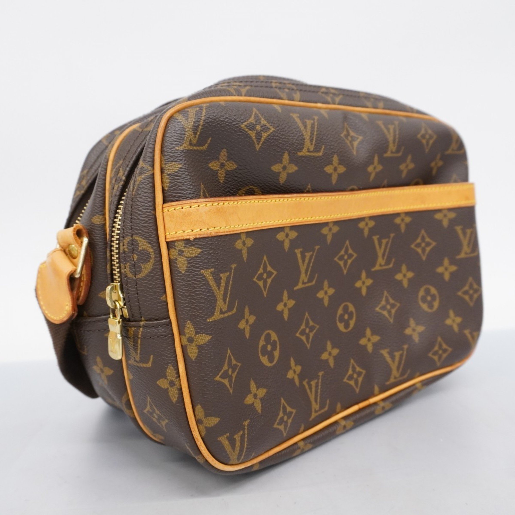 Louis Vuitton Shoulder Bag Monogram Reporter PM M45254 Brown Ladies