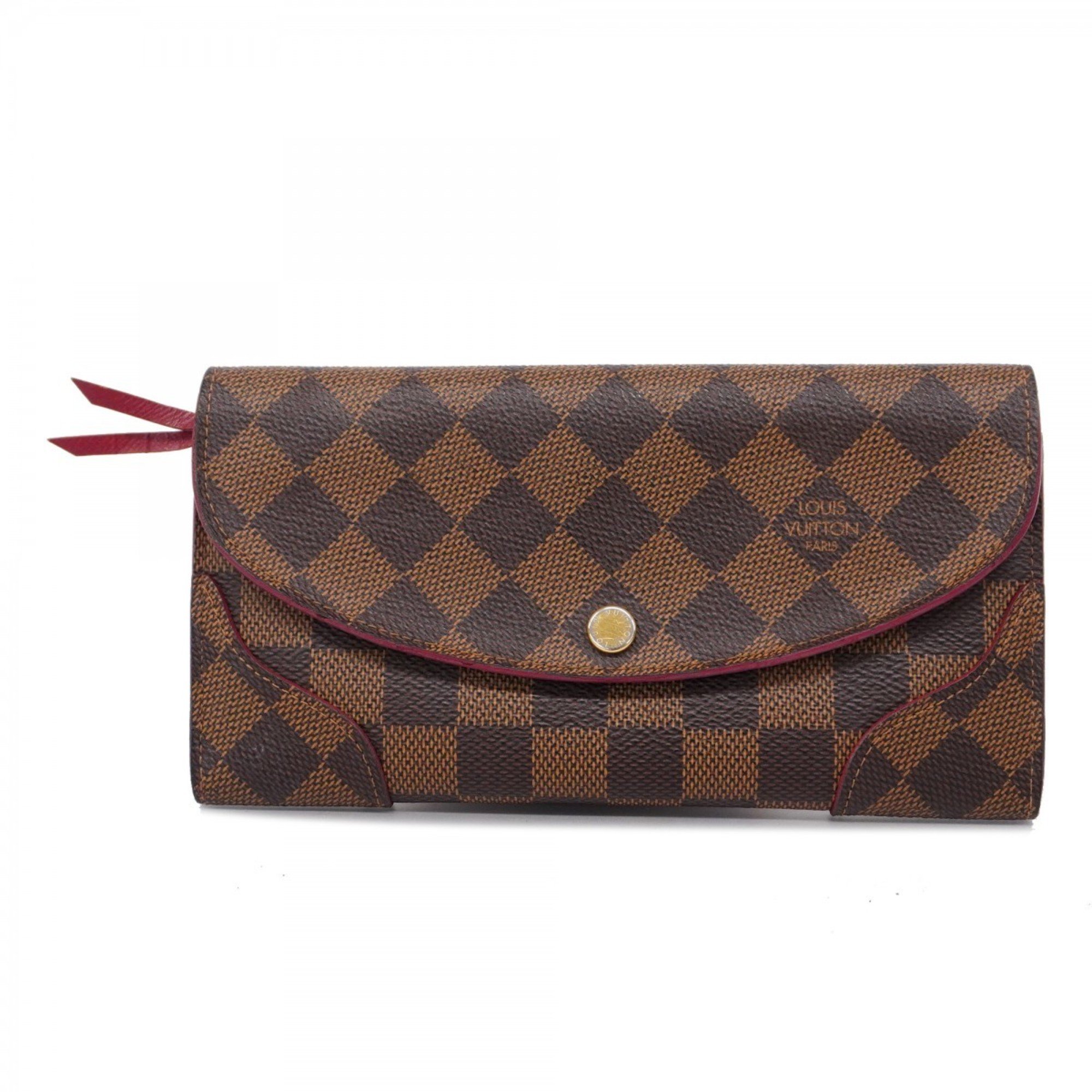 Louis Vuitton Long Wallet Damier Portefeuille Kaisa N61221 Ebene Ladies