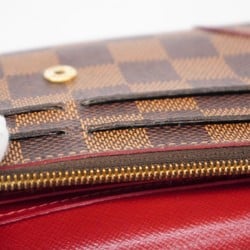 Louis Vuitton Long Wallet Damier Portefeuille Kaisa N61221 Ebene Ladies