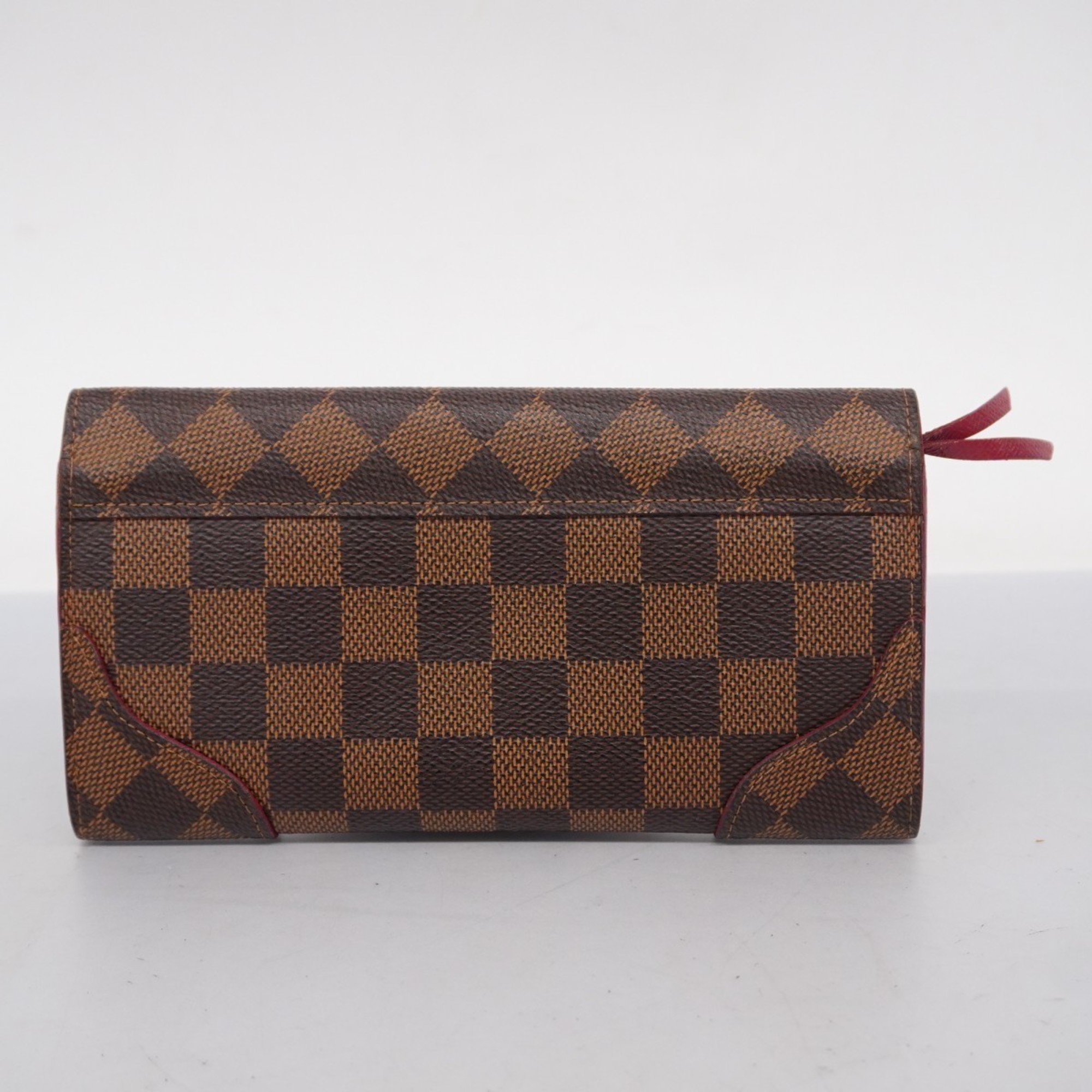 Louis Vuitton Long Wallet Damier Portefeuille Kaisa N61221 Ebene Ladies