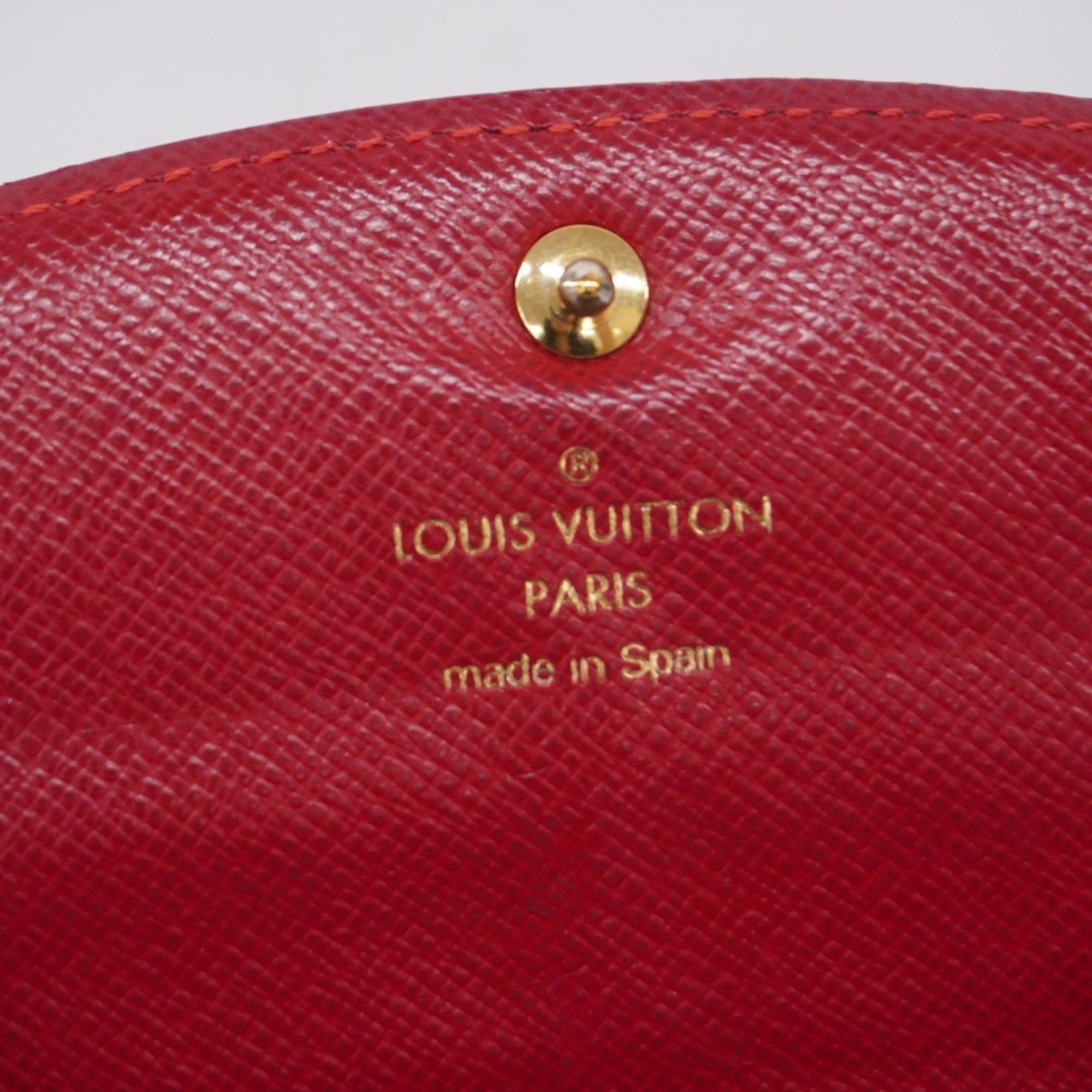 Louis Vuitton Long Wallet Damier Portefeuille Kaisa N61221 Ebene Ladies