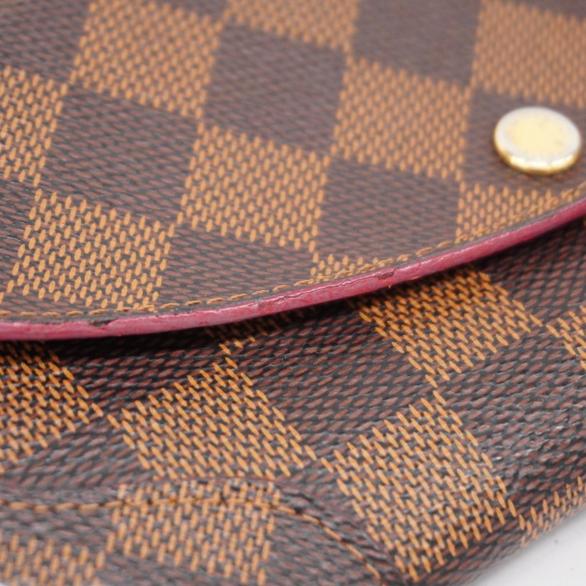 Louis Vuitton Long Wallet Damier Portefeuille Kaisa N61221 Ebene Ladies