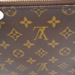 Louis Vuitton Clutch Bag Monogram Poche Document M53456 Brown Men's