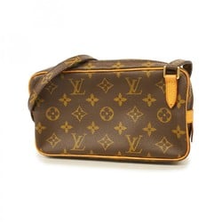 Louis Vuitton Shoulder Bag Monogram Pochette Marly Bandouliere M51828 Brown Women's