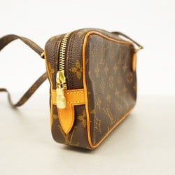 Louis Vuitton Shoulder Bag Monogram Pochette Marly Bandouliere M51828 Brown Women's