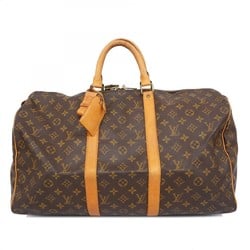 Louis Vuitton Boston Bag Monogram Keepall 50 M41426 Brown Men's Women's