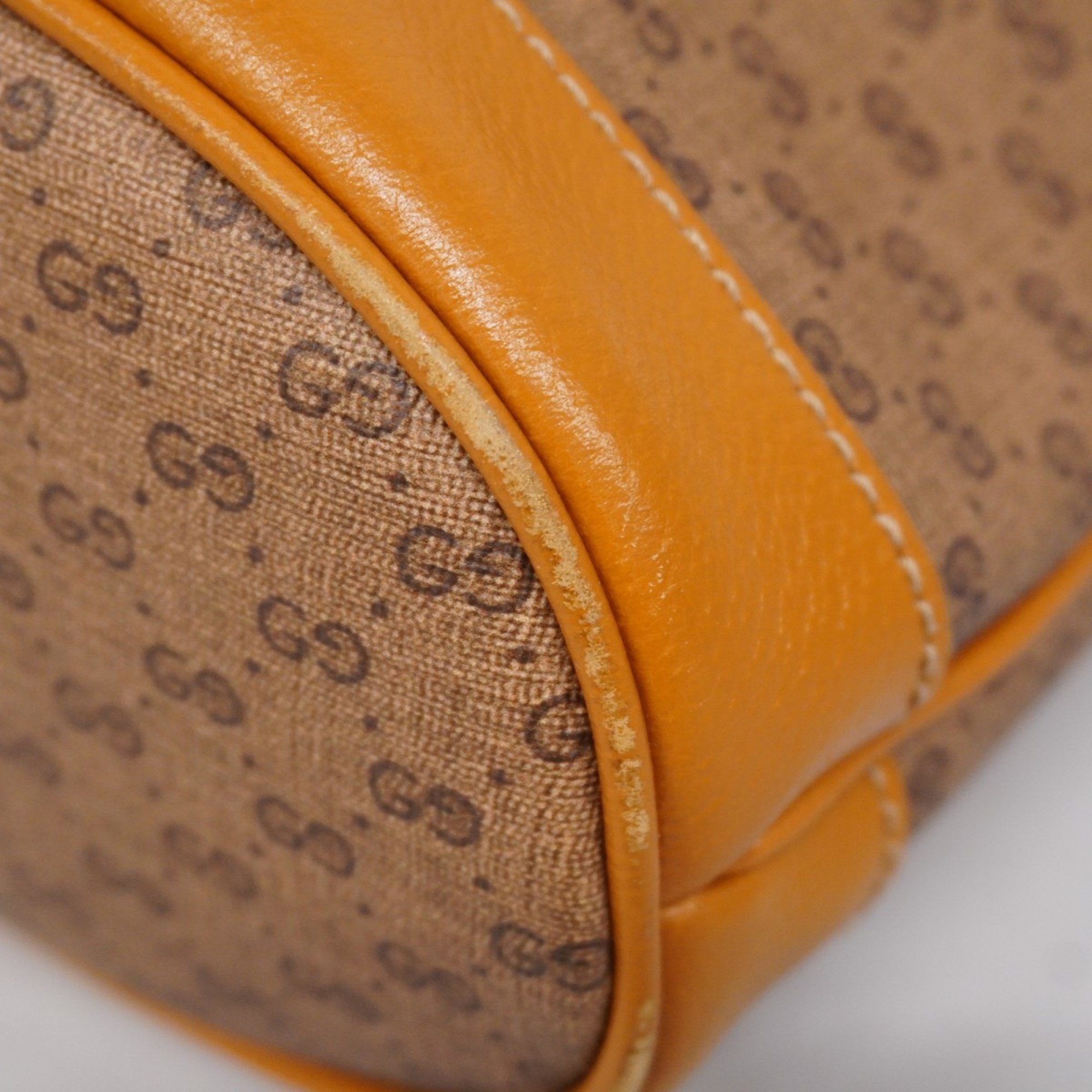 Gucci shoulder bag Micro GG Mickey Mouse 602691 brown women's