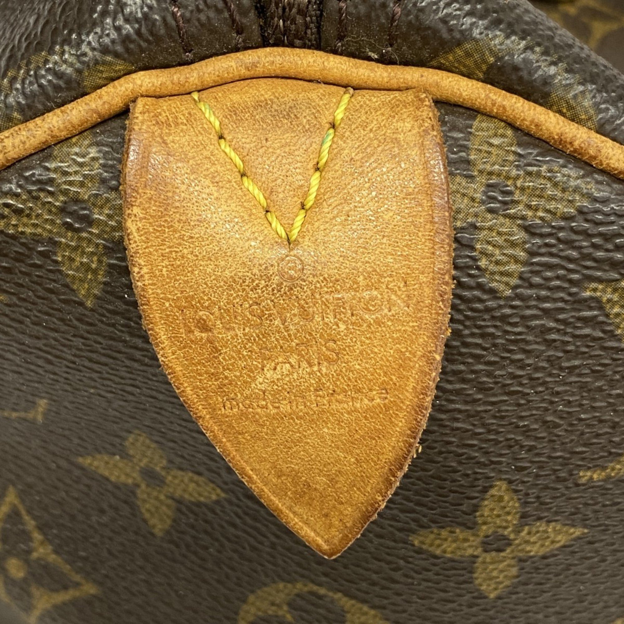 Louis Vuitton Handbag Monogram Speedy 30 M41108 Brown Ladies