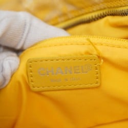 Chanel handbag New Travel Nylon Yellow Ladies