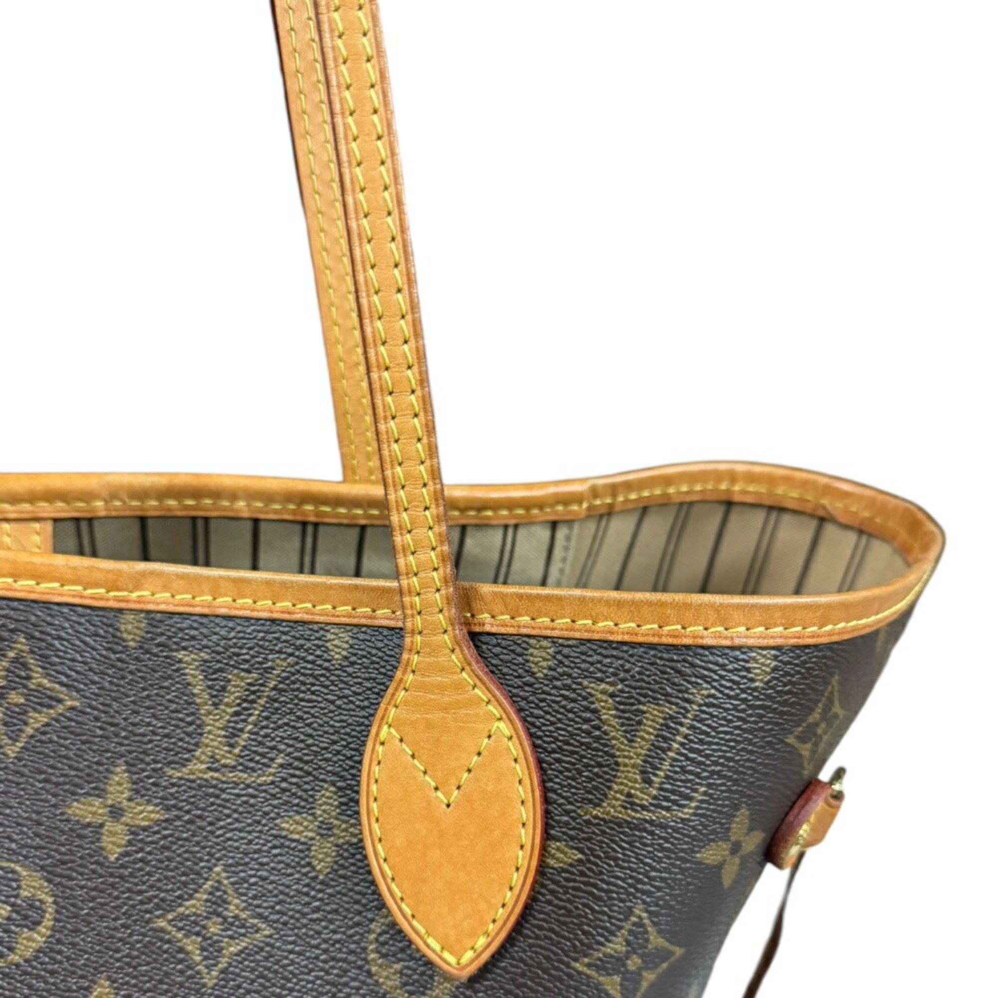 Louis Vuitton Neverfull MM Monogram Tote Bag Canvas M46975 Brown Women's LOUIS VUITTON