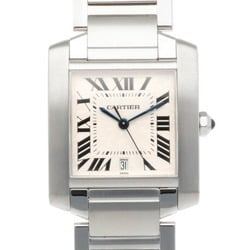 Cartier Tank Francaise LM Watch, Stainless Steel 2302 Automatic, Men's, Overhauled