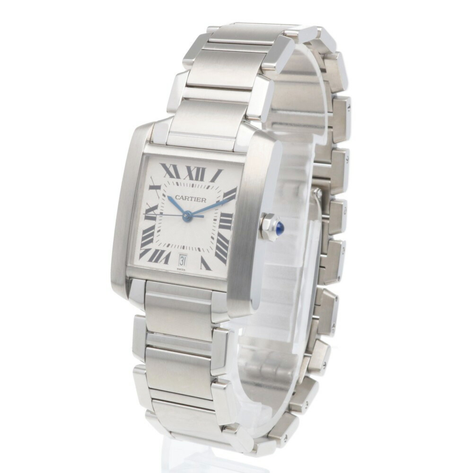 Cartier Tank Francaise LM Watch, Stainless Steel 2302 Automatic, Men's, Overhauled