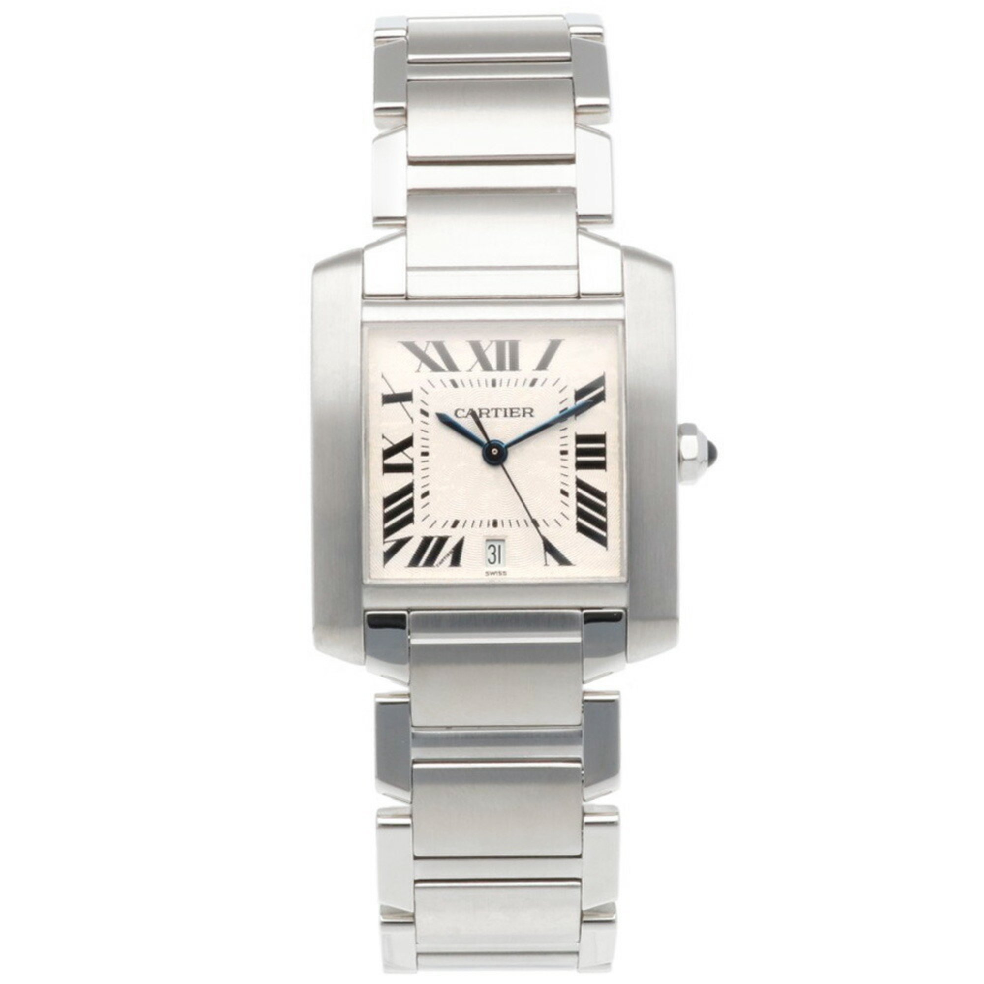 Cartier Tank Francaise LM Watch, Stainless Steel 2302 Automatic, Men's, Overhauled