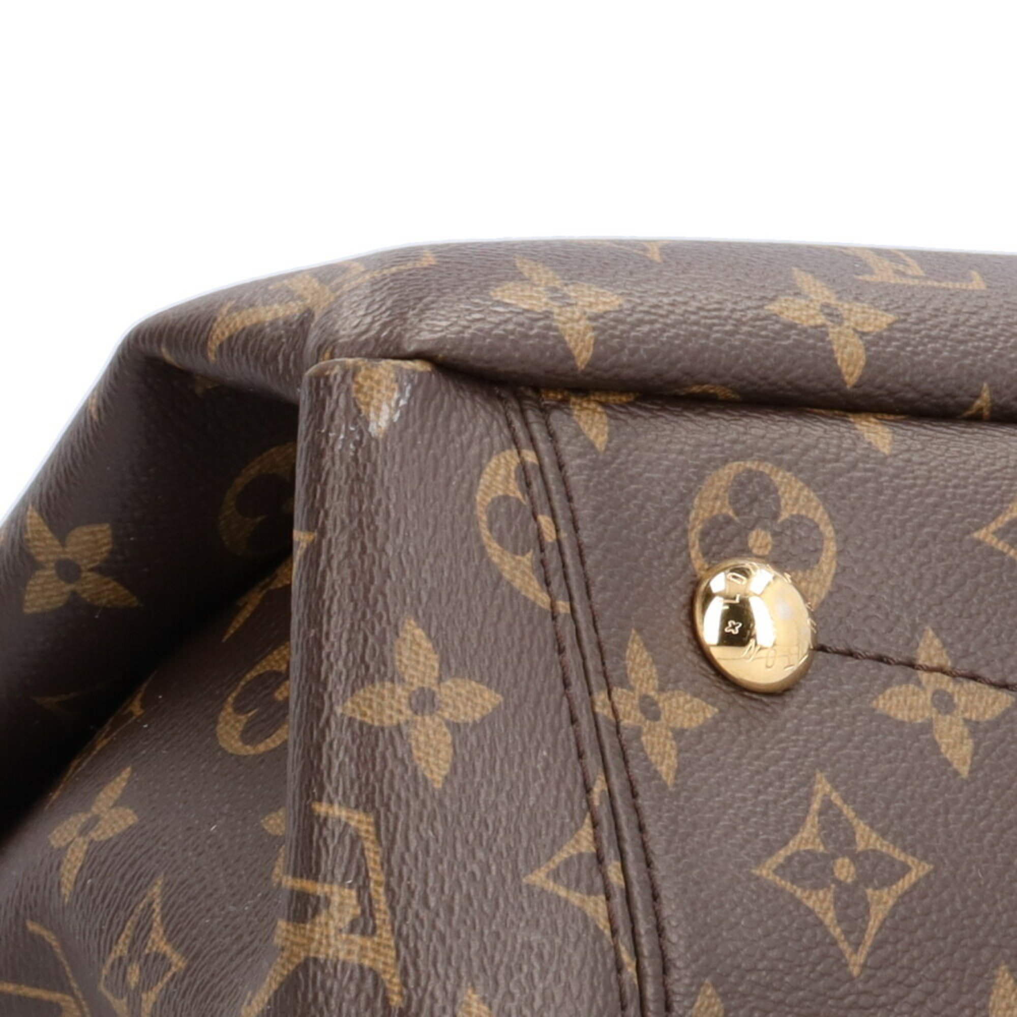 Louis Vuitton Pallas Shopper Monogram Shoulder Bag Canvas M51196 Brown Women's LOUIS VUITTON