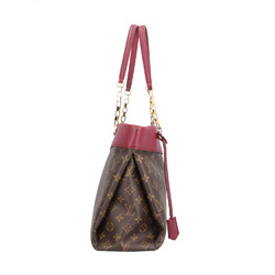 Louis Vuitton Pallas Shopper Monogram Shoulder Bag Canvas M51196 Brown Women's LOUIS VUITTON