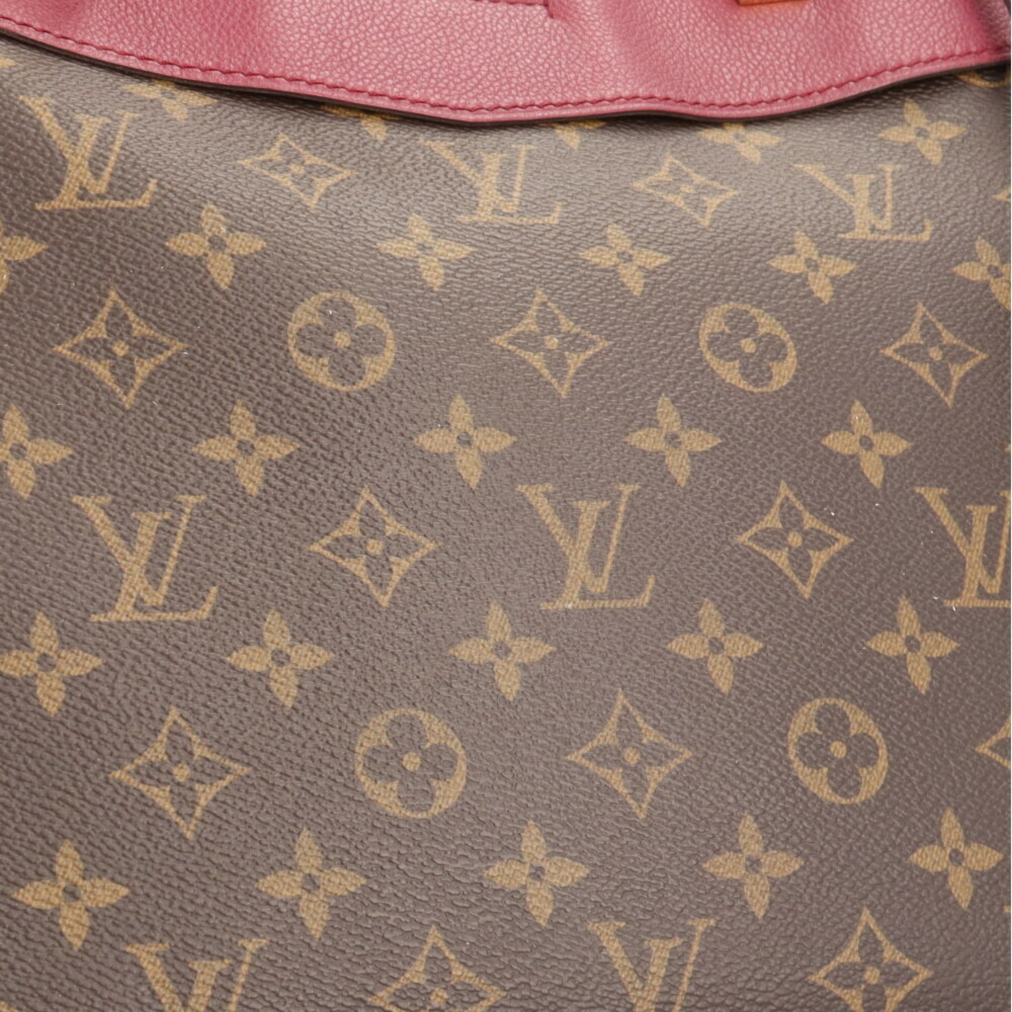 Louis Vuitton Pallas Shopper Monogram Shoulder Bag Canvas M51196 Brown Women's LOUIS VUITTON