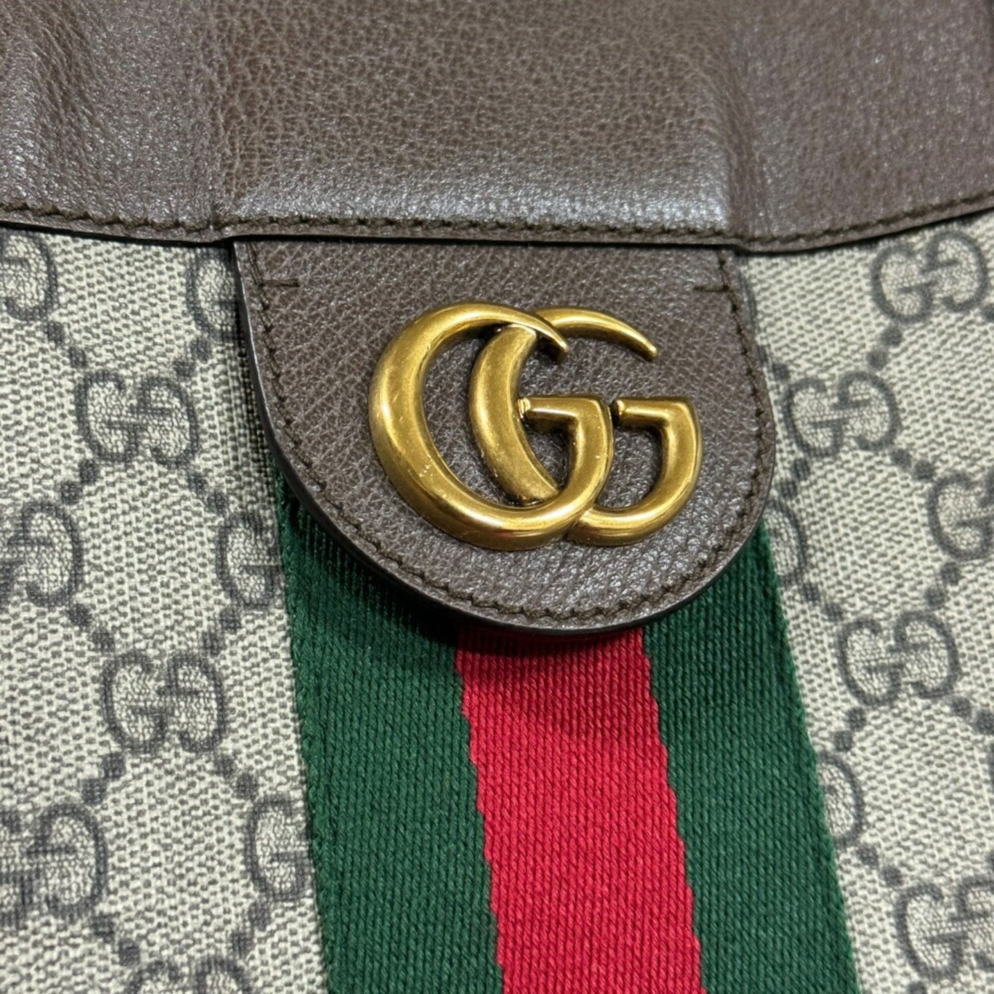 Gucci Offdia Tote Bag GG Supreme Canvas 519335 Beige Unisex GUCCI