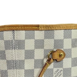 Louis Vuitton Neverfull MM Damier Azur Tote Bag Canvas N41361 White Women's LOUIS VUITTON