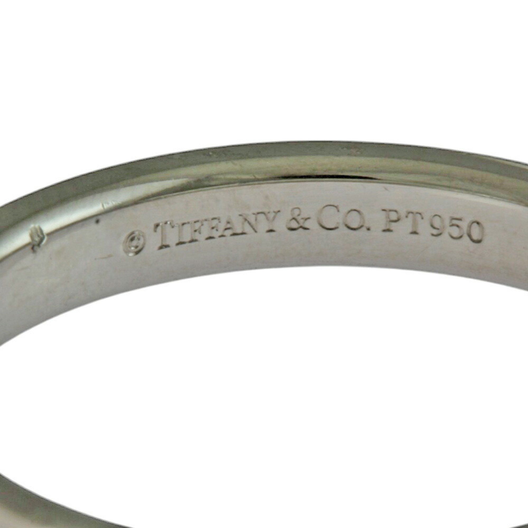 Tiffany Flat Band Ring, Tiffany, size 16, Pt950 platinum, unisex, TIFFANY&Co.