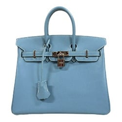 Hermes Birkin 25 Handbag Epsom Blue Women's HERMES