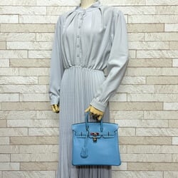 Hermes Birkin 25 Handbag Epsom Blue Women's HERMES