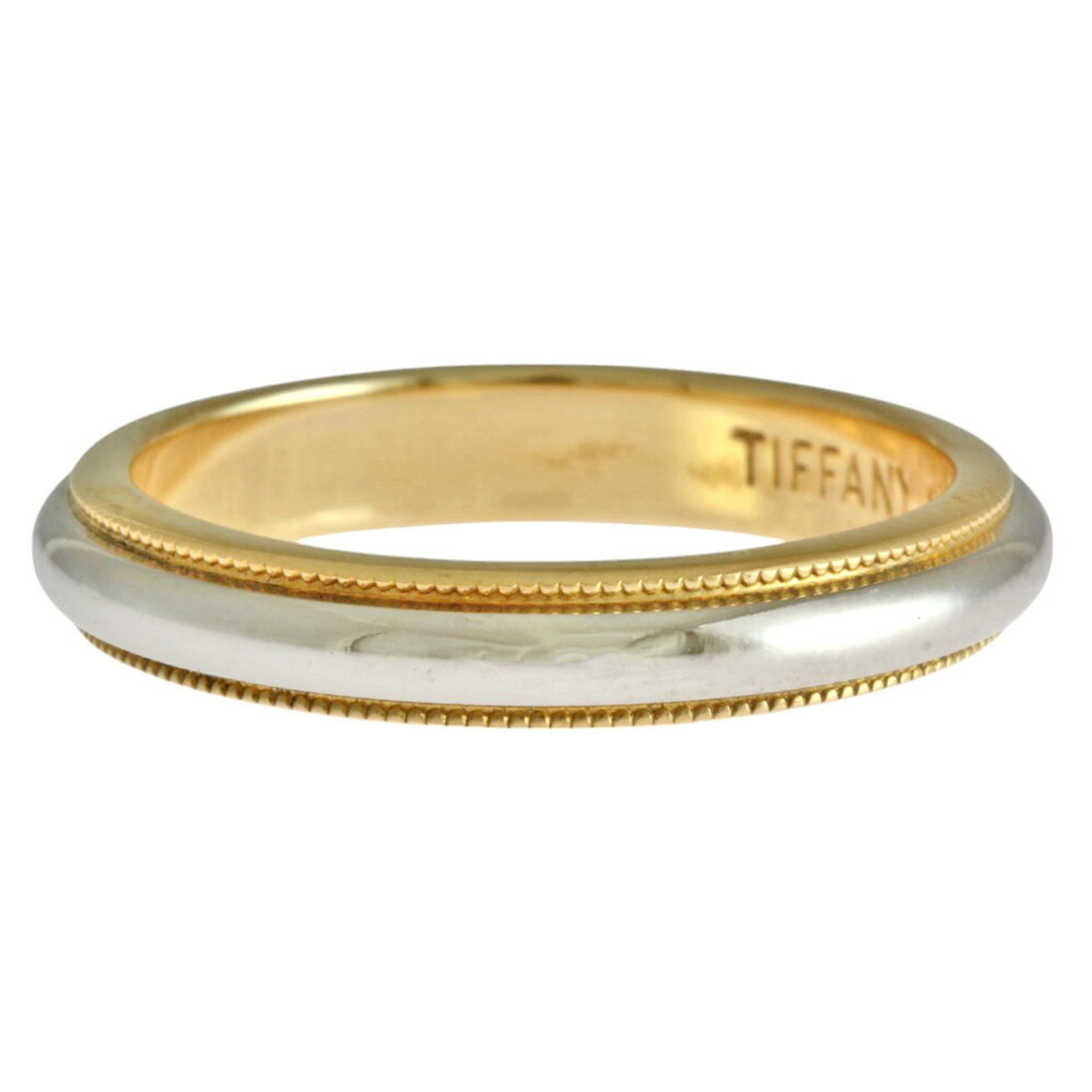 Tiffany Milgrain Ring, Tiffany, size 12.5, 18k gold, ladies, TIFFANY&Co., milgrain