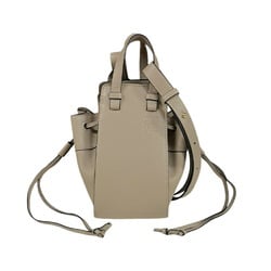 LOEWE Hammock Shoulder Bag Leather 314.30.V07 Beige Women's 2way