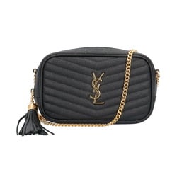 Saint Laurent Shoulder Bag Leather 612579 Black Women's SAINT LAURENT