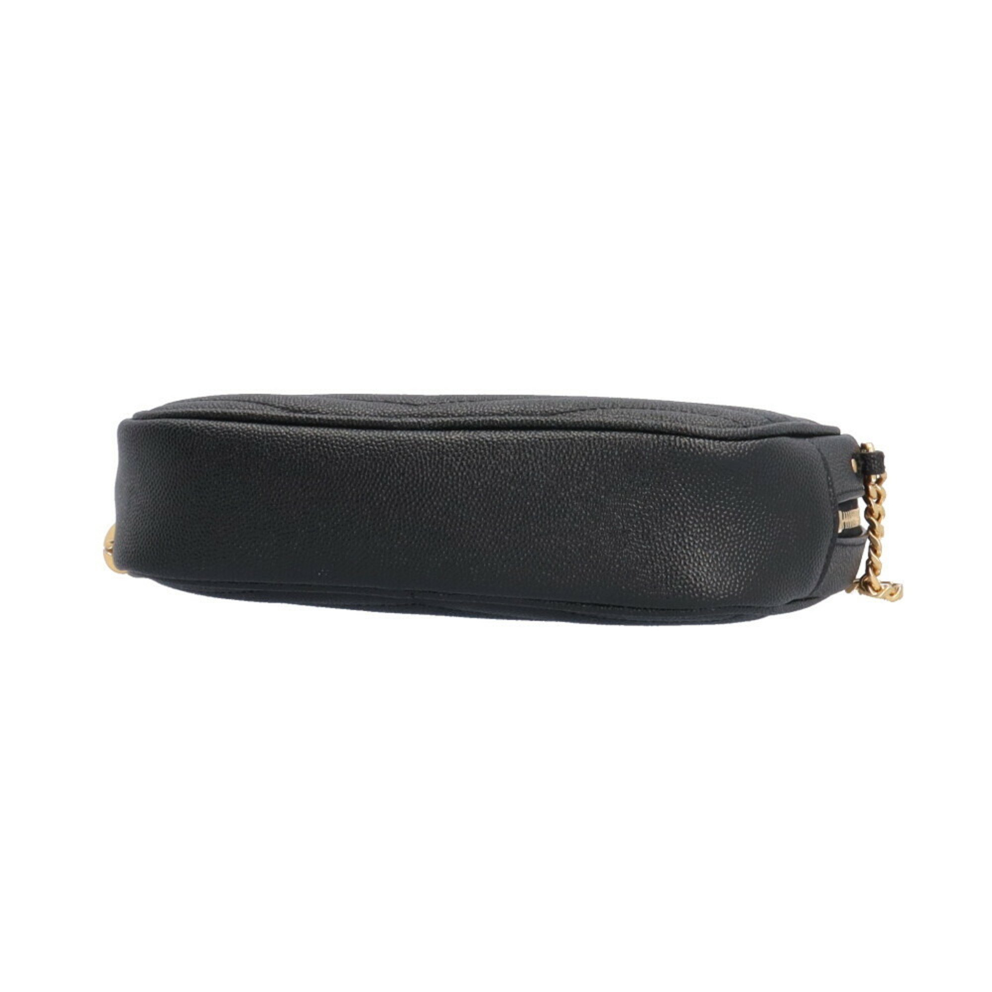 Saint Laurent Shoulder Bag Leather 612579 Black Women's SAINT LAURENT