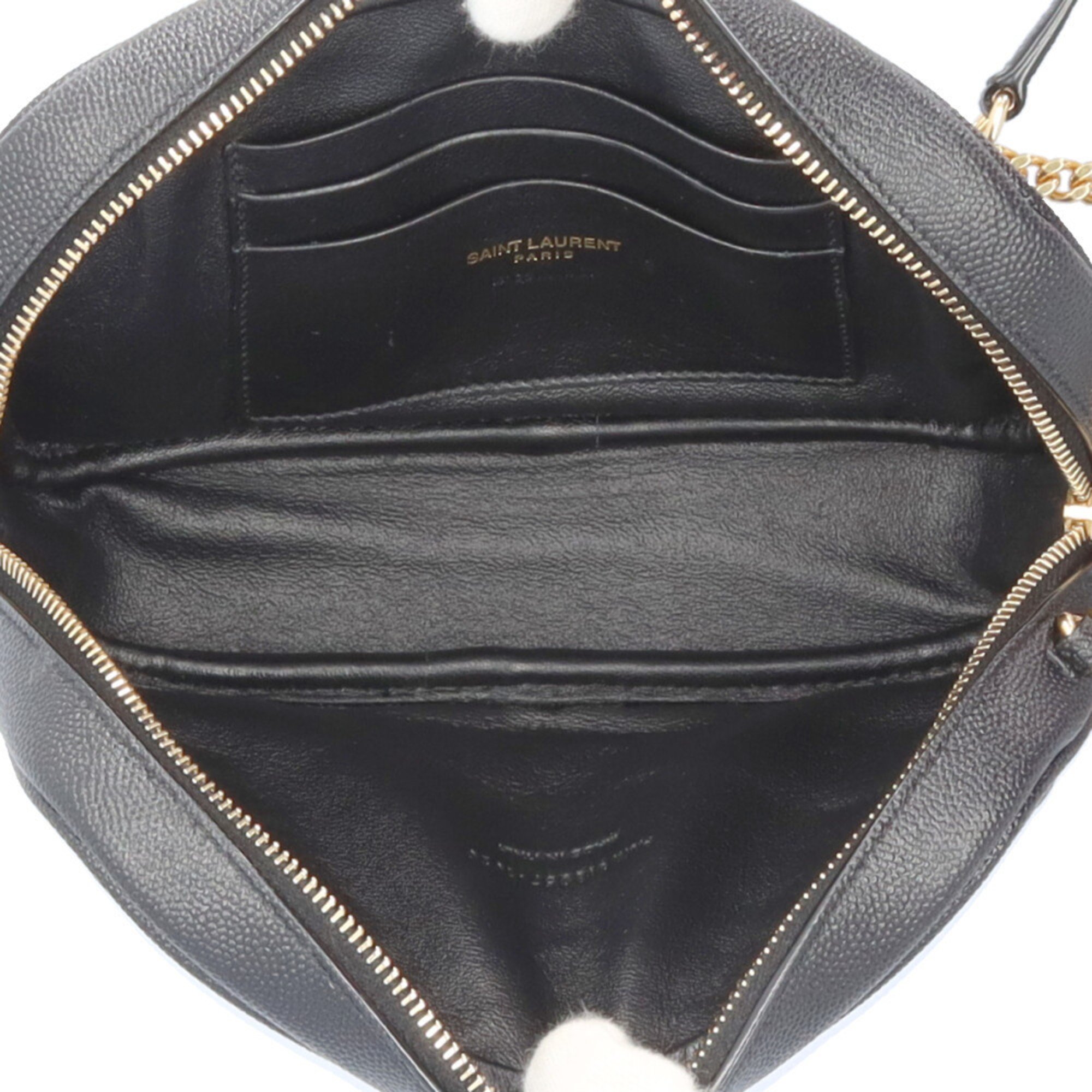 Saint Laurent Shoulder Bag Leather 612579 Black Women's SAINT LAURENT