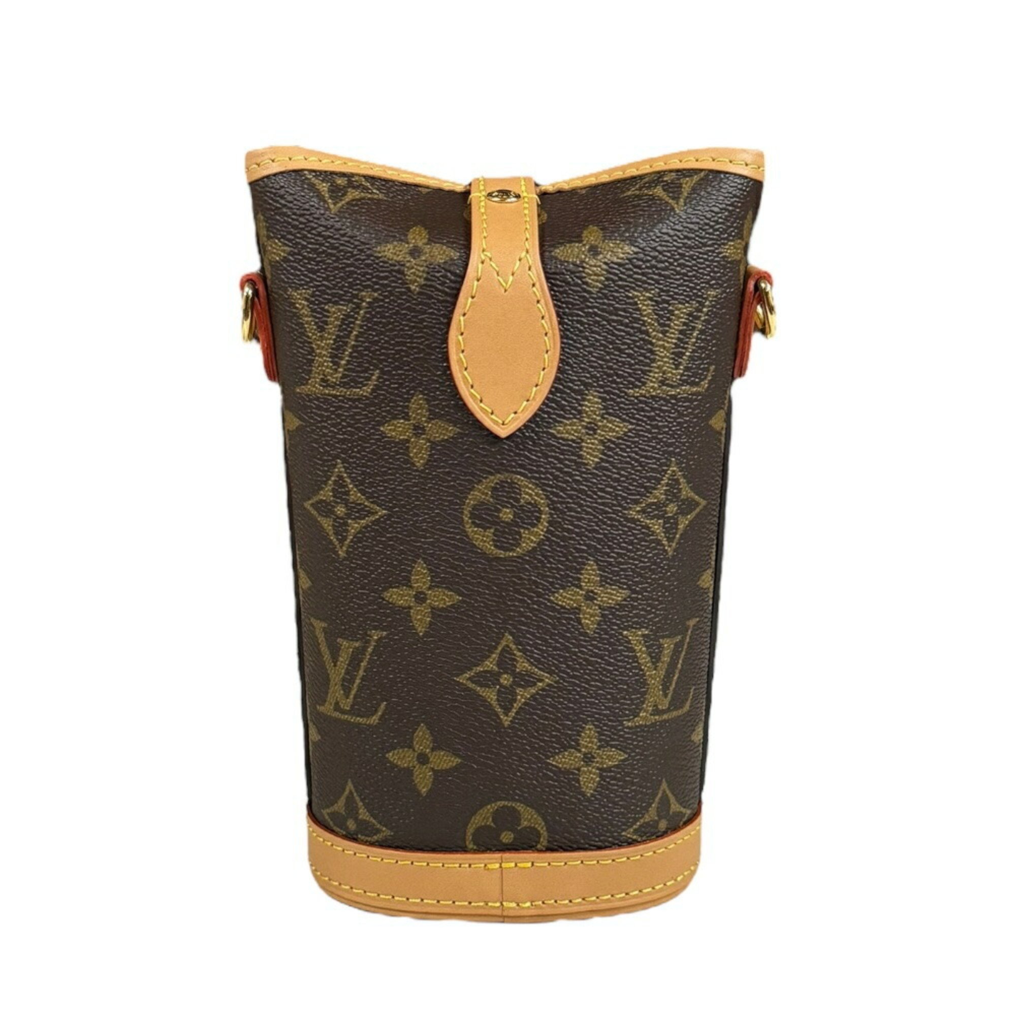 Louis Vuitton Fold Me Pouch Monogram Shoulder Bag Canvas M80874 Brown Women's LOUIS VUITTON