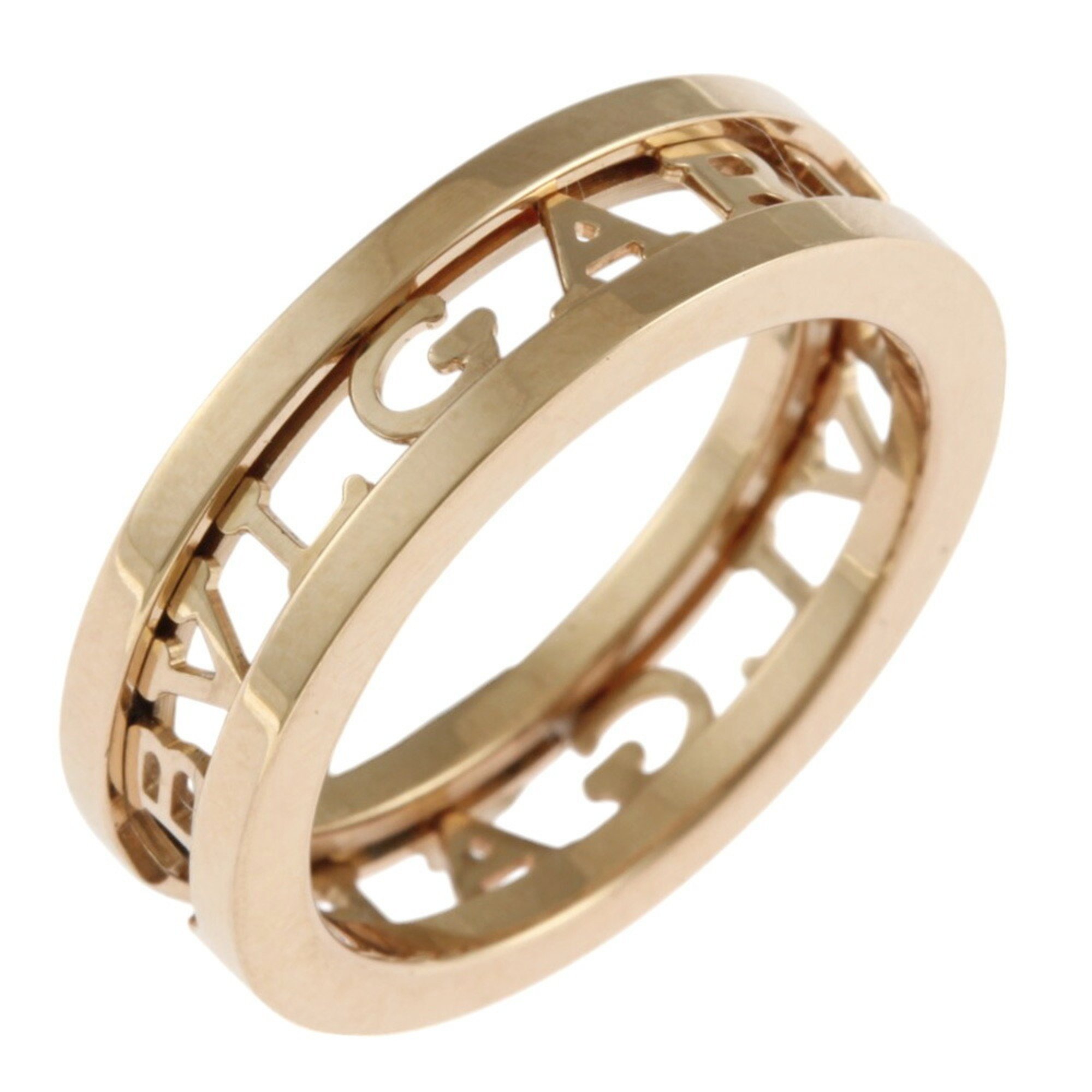 BVLGARI Work Spiral Ring, Size 10.5, 18K Gold, Women's,