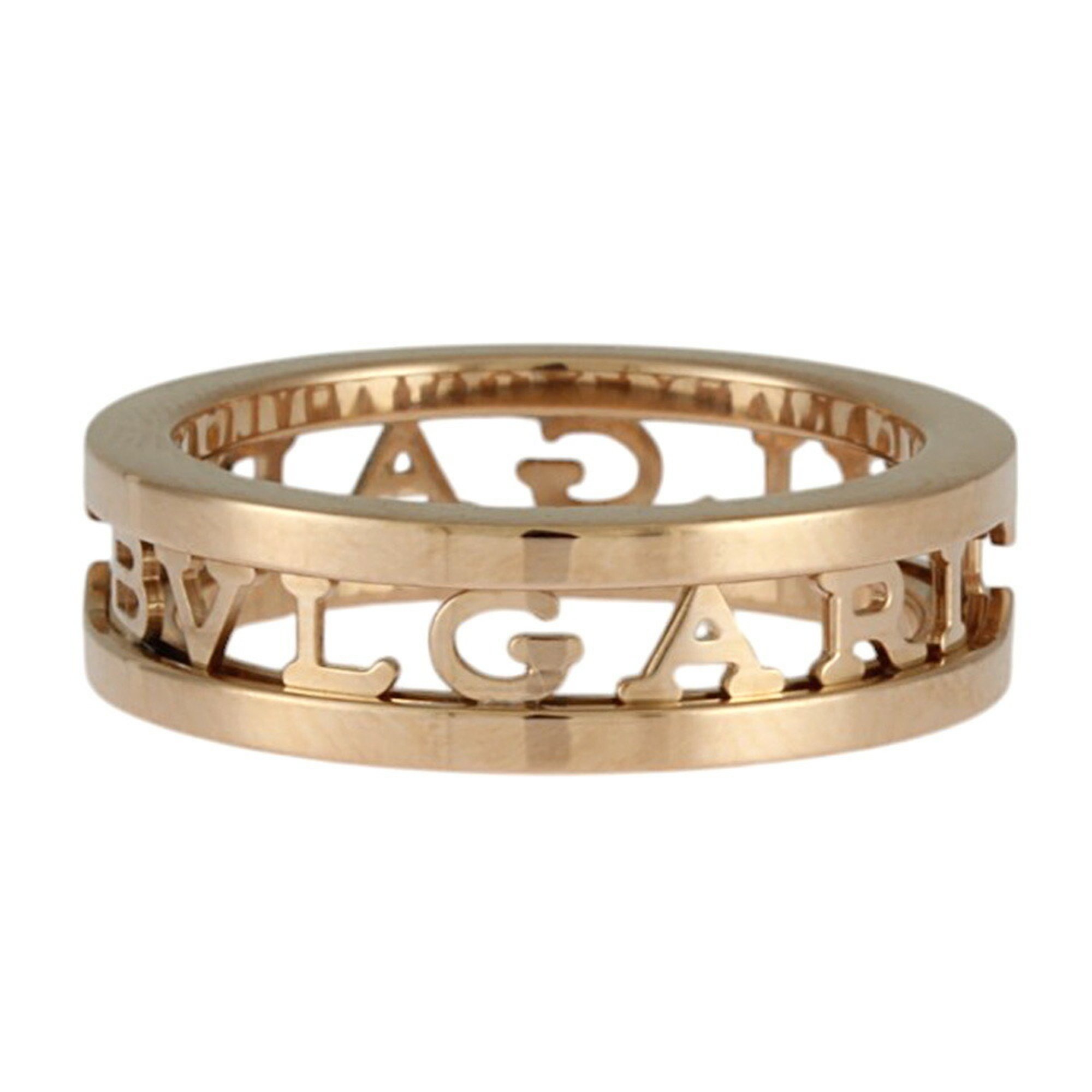 BVLGARI Work Spiral Ring, Size 10.5, 18K Gold, Women's,