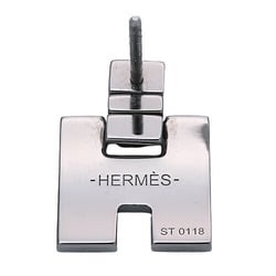 HERMES Earrings for Women, Eileen, Silver, White