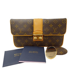 Louis Vuitton LOUIS VUITTON Bag Monogram Women's Men's Clutch Second Brown M42427