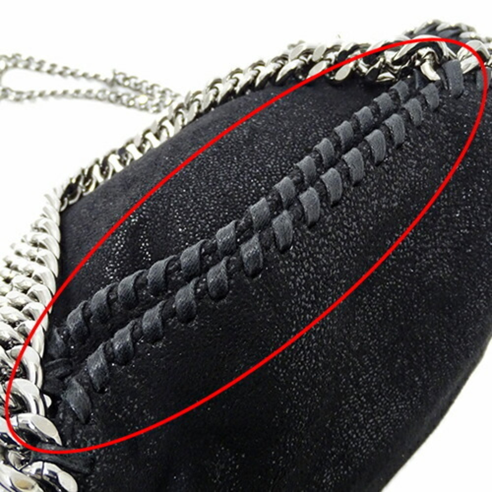 Stella McCartney Bags Women's Handbags Shoulder 2way Falabella Tote Bag Black Chain