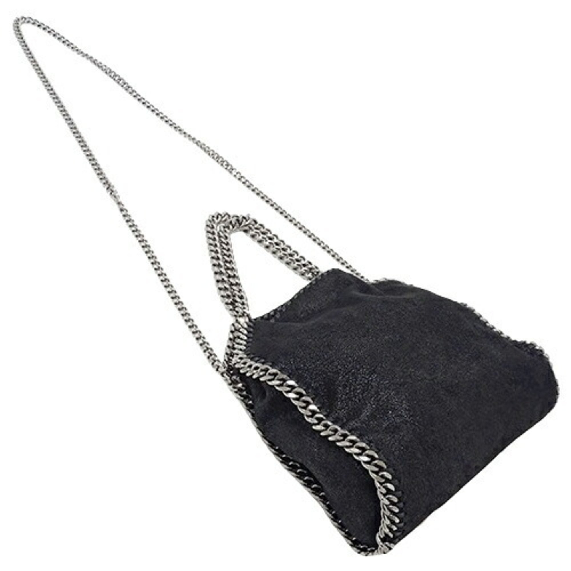 Stella McCartney Bags Women's Handbags Shoulder 2way Falabella Tote Bag Black Chain