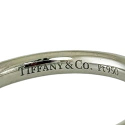 Tiffany Curved Band Ring, Tiffany, size 5, Pt950 platinum, diamond, ladies, TIFFANY&Co.