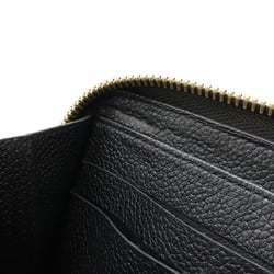 LOUIS VUITTON Louis Vuitton Monogram Empreinte Zippy Wallet Round Long Leather Noir Black M60571