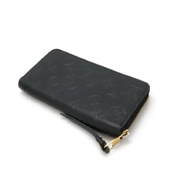 LOUIS VUITTON Louis Vuitton Monogram Empreinte Zippy Wallet Round Long Leather Noir Black M60571