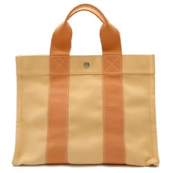 HERMES Hermes Bora PM Tote Bag Handbag Canvas Pastel Orange